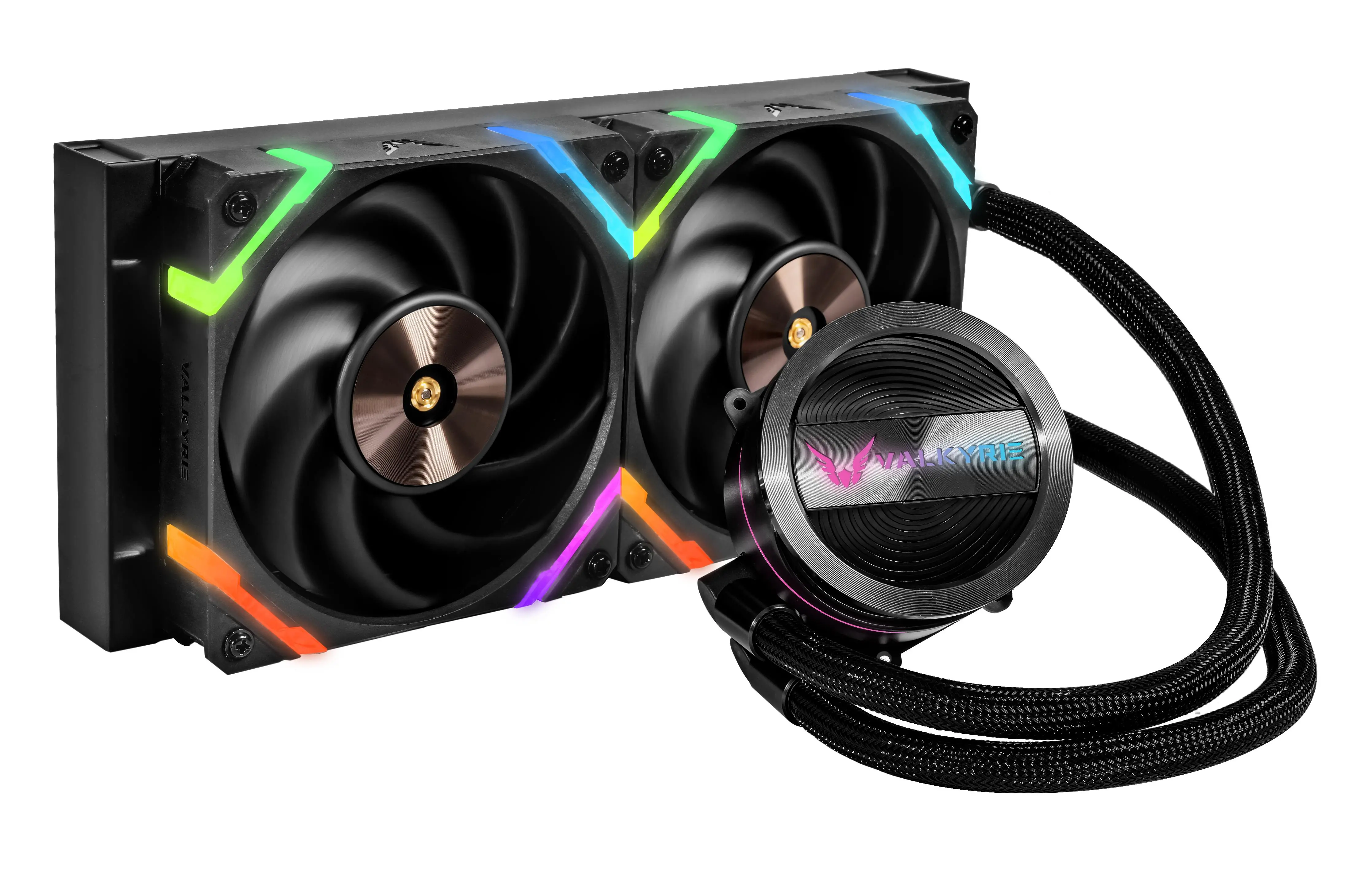 Chłodzenie Valkyrie Dragonfang 240   ARGB Czarny