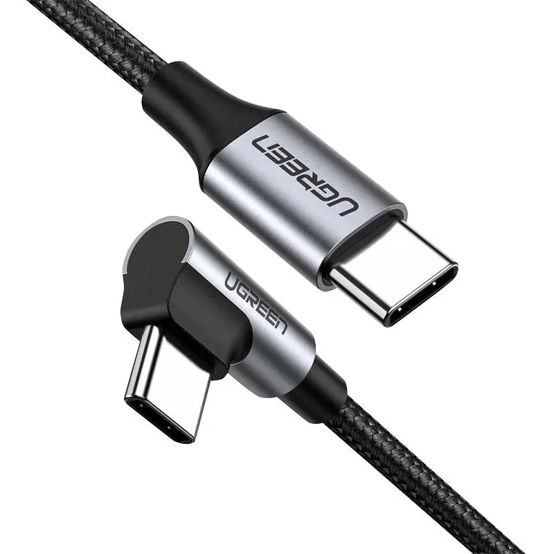 Kabel UGREEN USB-C do USB-C US255 QC 3,0 PD 3A 60W 1m Czarny