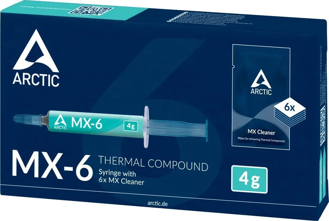 Pasta termoprzewodząca Arctic MX-6 + MX Cleaner 4g