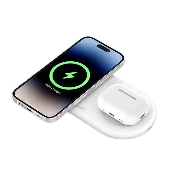 Ładowarka indukcyjna Belkin Magsafe 2in1 QI2 15W Biały