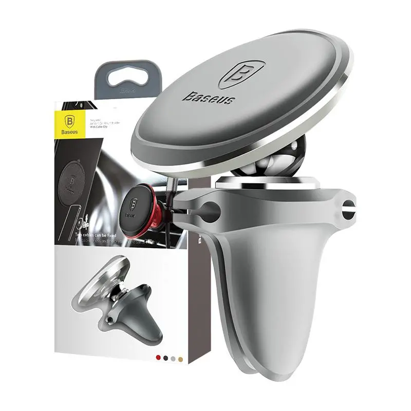 Uchwyt magnetyczny Baseus Magnetic Air Vent Srebrny