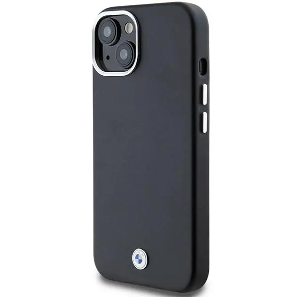 Etui BMW Signature Wrapped Metal MagSafe BMHMP14S23PUFWK do iPhone 14 Czarny