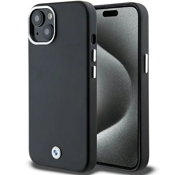 Etui BMW Signature Wrapped Metal MagSafe BMHMP14S23PUFWK do iPhone 14 Czarny