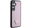 Etui Guess Rhinestone Triangle GUHCS24SHDGPPP do Samsung Galaxy S24 Różowy