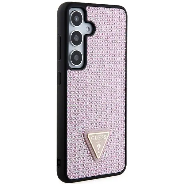 Etui Guess Rhinestone Triangle GUHCS24SHDGPPP do Samsung Galaxy S24 Różowy