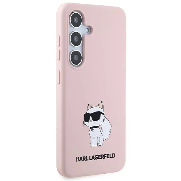 Etui Karl Lagerfeld Silicone Choupette do Samsung Galaxy S24 Różowy