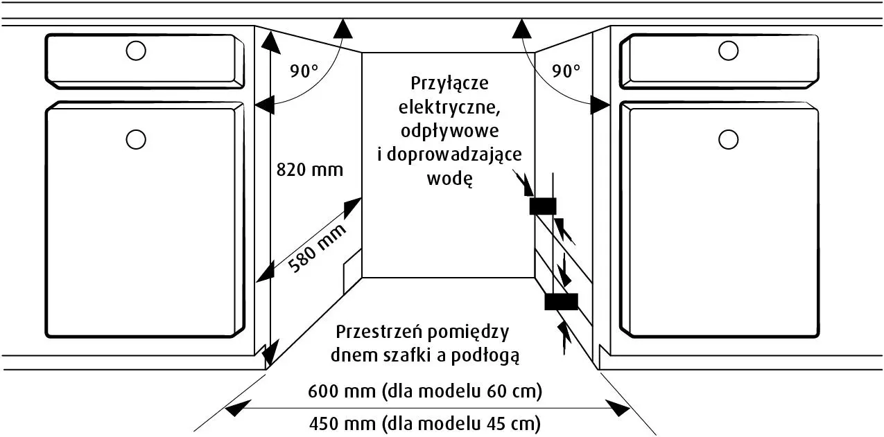Zmywarka MPM 60-ZMI-04 60cm Szuflada na sztućce