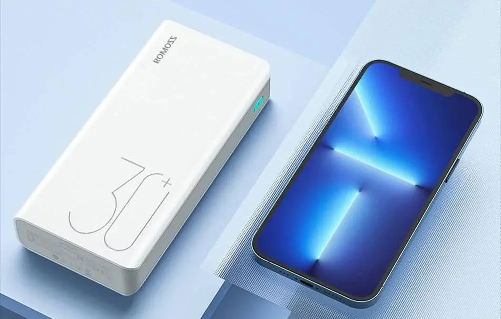 Powerbank Romoss PHP30 Pro Sense 8+ 30000mAh 18W Biały