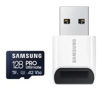 Karta pamięci Samsung PRO Ultimate 2023 microSDXC 128GB 200/130MB/s + czytnik
