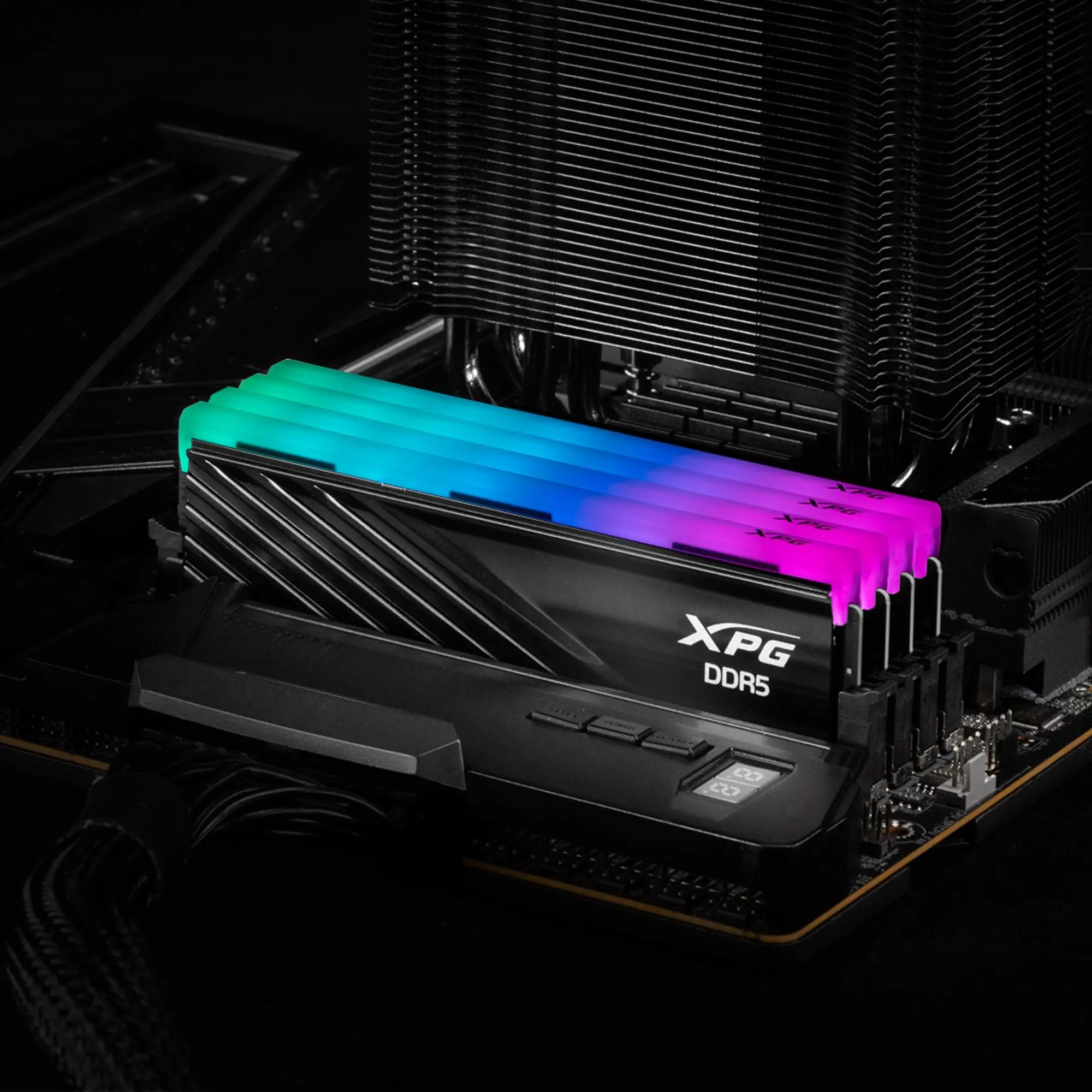 Pamięć RAM Adata Lancer Blade RGB DDR5 32GB (2x16GB) 6000 CL30 Czarny