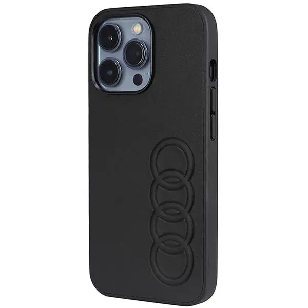 Etui AUDI Synthetic Leather AU-TPUPCIP13P-TT/D1-BK do iPhone 13 Pro Czarny