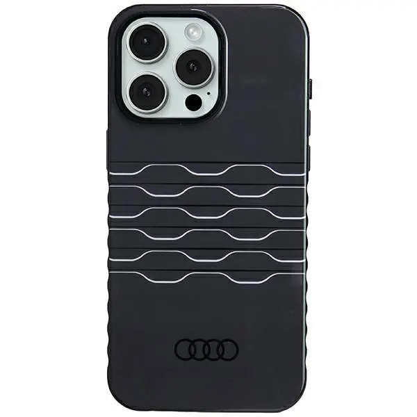 Etui AUDI IML MagSafe Case AU-IMLMIP15PM-A6/D3-BK do iPhone 15 Pro Max Czarny