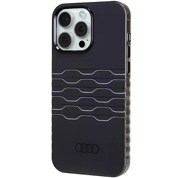 Etui AUDI IML MagSafe Case AU-IMLMIP15PM-A6/D3-BK do iPhone 15 Pro Max Czarny