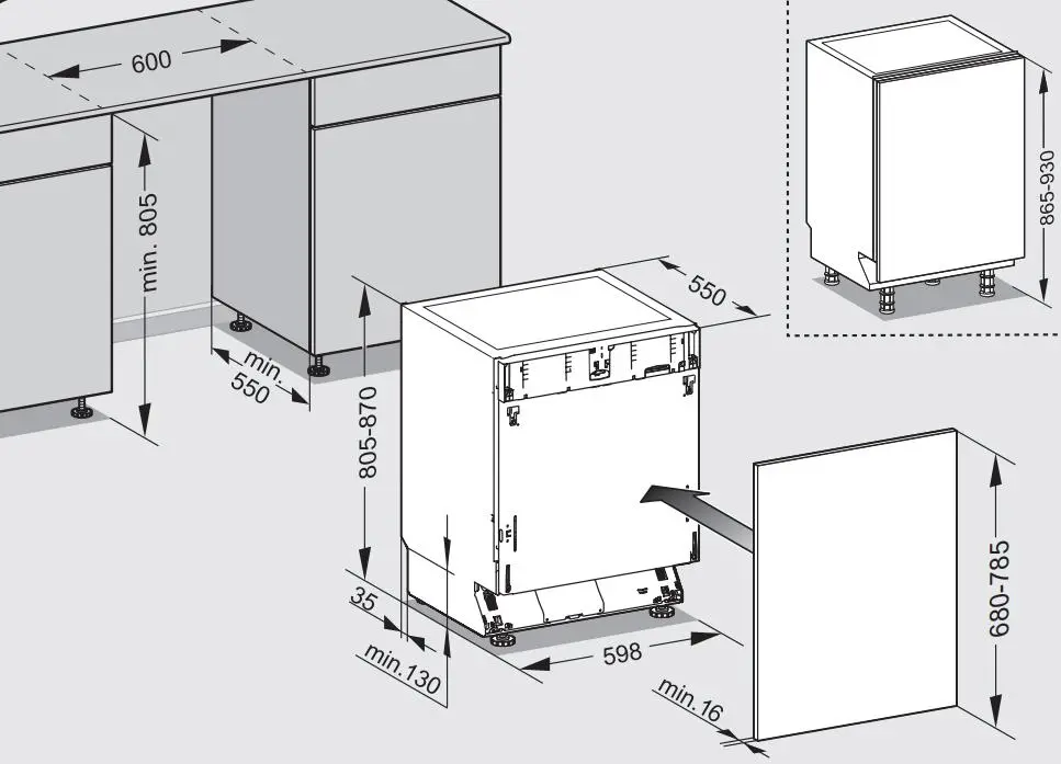 Zmywarka Miele G7385 SCVi XXL 59,8cm Automatyczne otwieranie drzwi Szuflada na sztućce