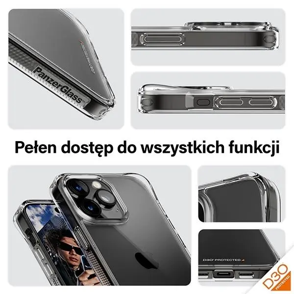 Etui PanzerGlass HardCase do iPhone 15 Pro Max Przezroczysty