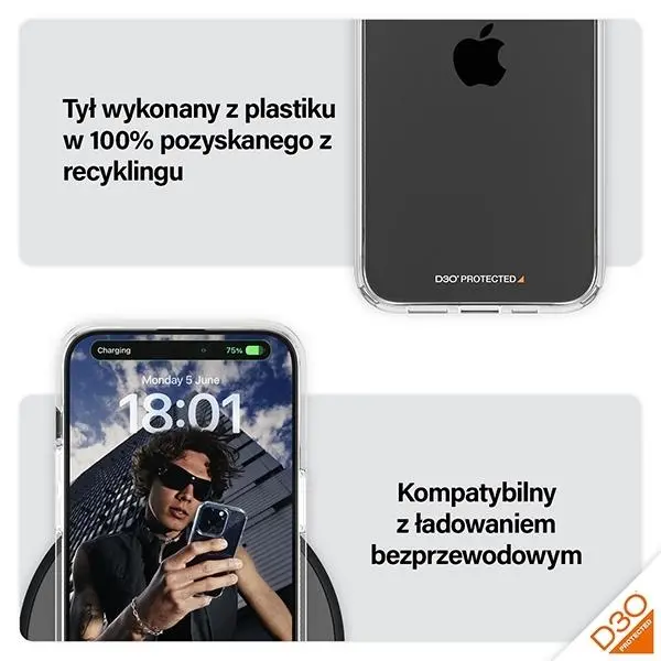 Etui PanzerGlass HardCase do iPhone 15 Pro Max Przezroczysty