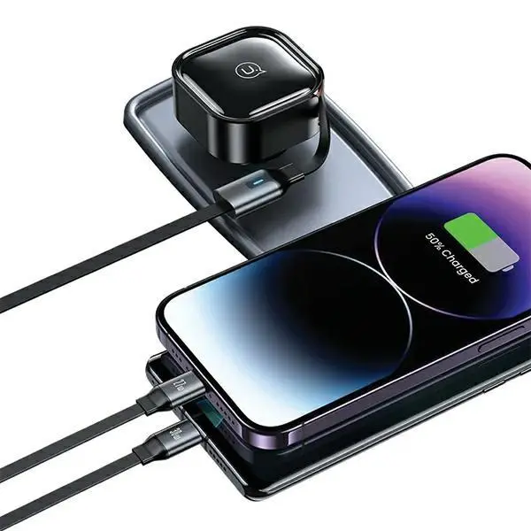 Ładowarka samochodowa USAMS 2xUSB-C C41 PD 30W Fast Charge Czarny