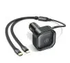Ładowarka samochodowa USAMS 2xUSB-C C41 PD 30W Fast Charge Czarny