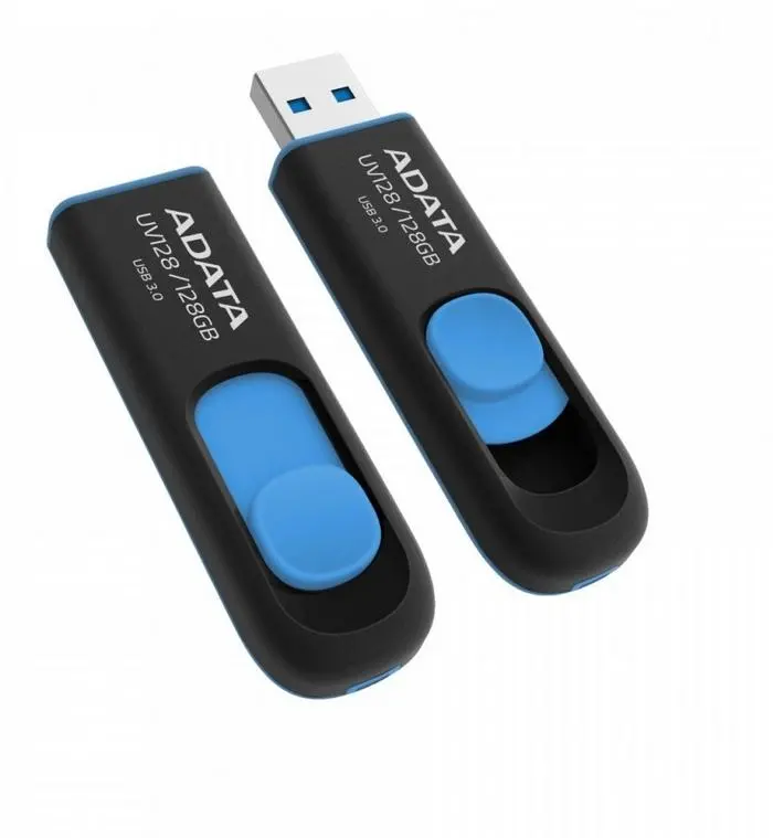 PenDrive Adata DashDrive UV128 128GB USB 3.0 Czarno-niebieski