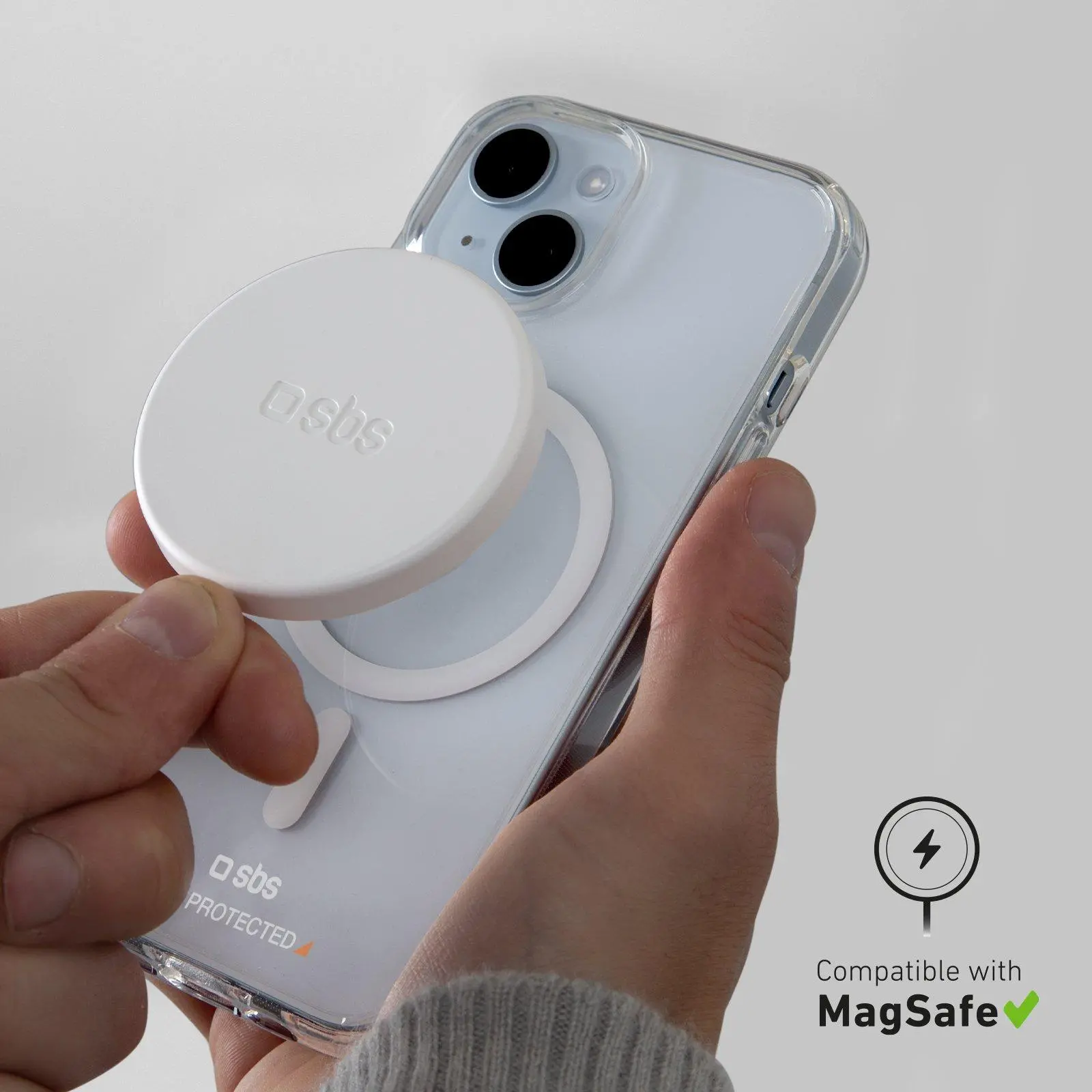 Etui SBS D3O do iPhone 15 Pro Przeźroczysty