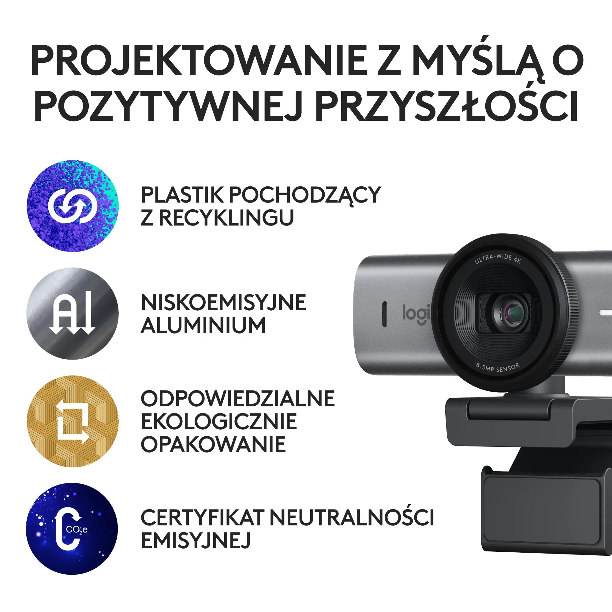 Kamera internetowa Logitech MX Brio Ultra HD 4K Grafitowy
