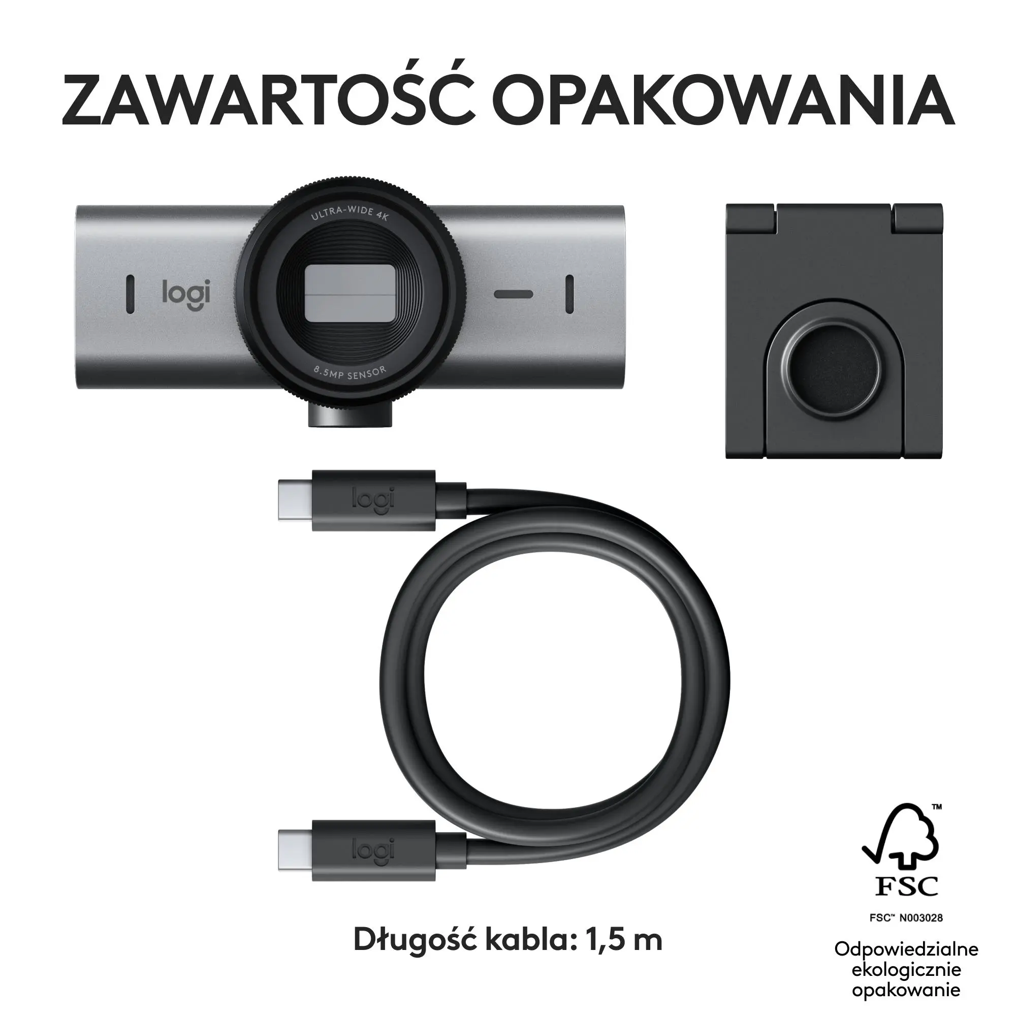 Kamera internetowa Logitech MX Brio Ultra HD 4K Grafitowy