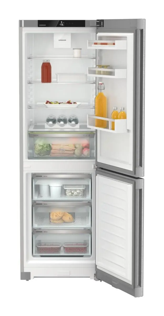 Lodówka Liebherr Pure KGNsd 52Vc03 Zamrażarka No Frost 185,5cm Komora świeżości Srebrny