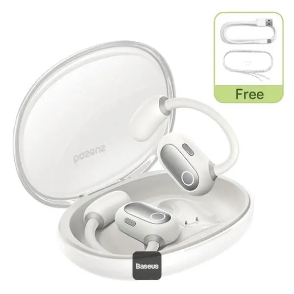 Słuchawki bezprzewodowe Baseus Eli Sport 1 Przewodnictwo powietrzne  Bluetooth 5.3 Biały