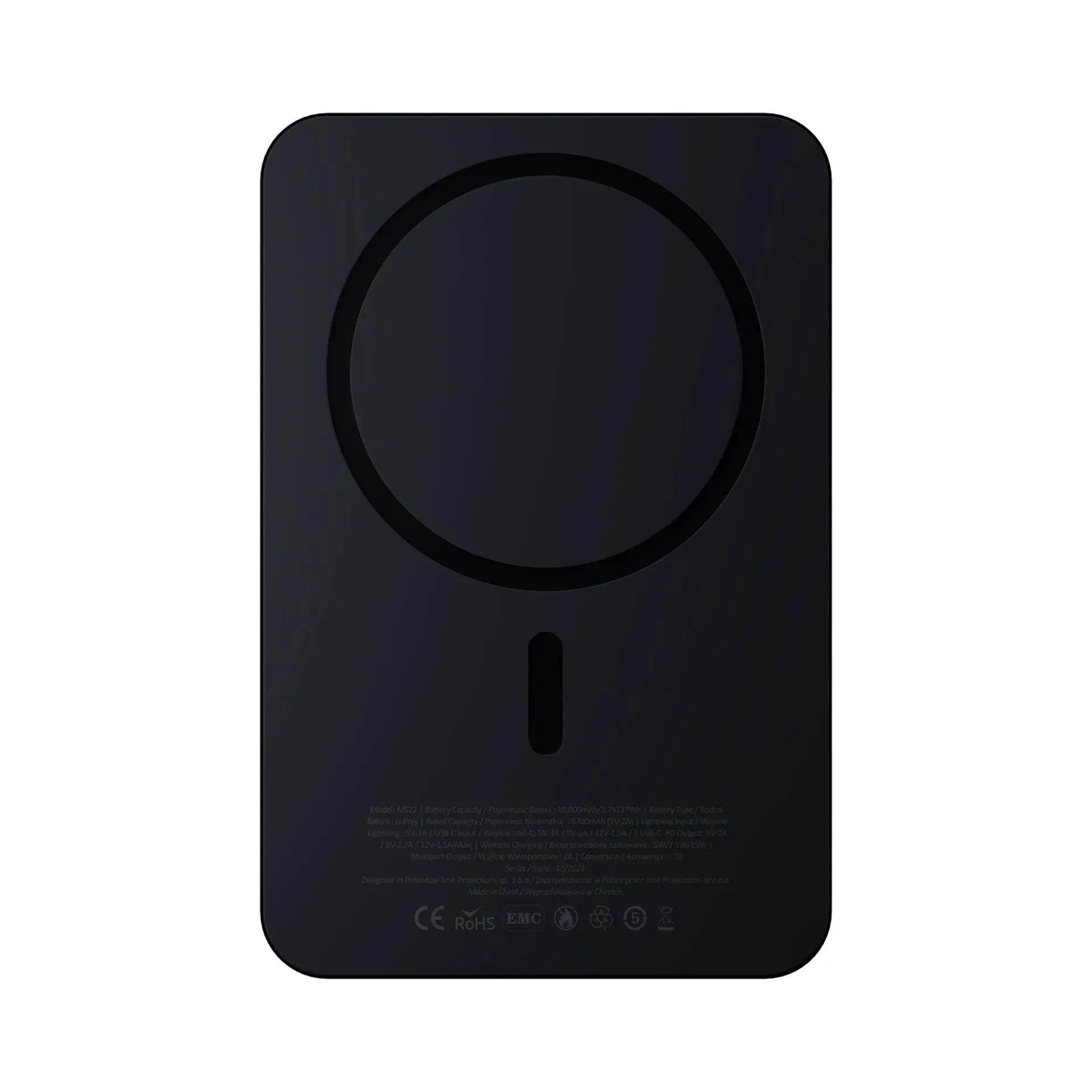 Powerbank 3mk Hardy MagSynergy Ni+ z MagSafe 10000mAh 15W Czarny