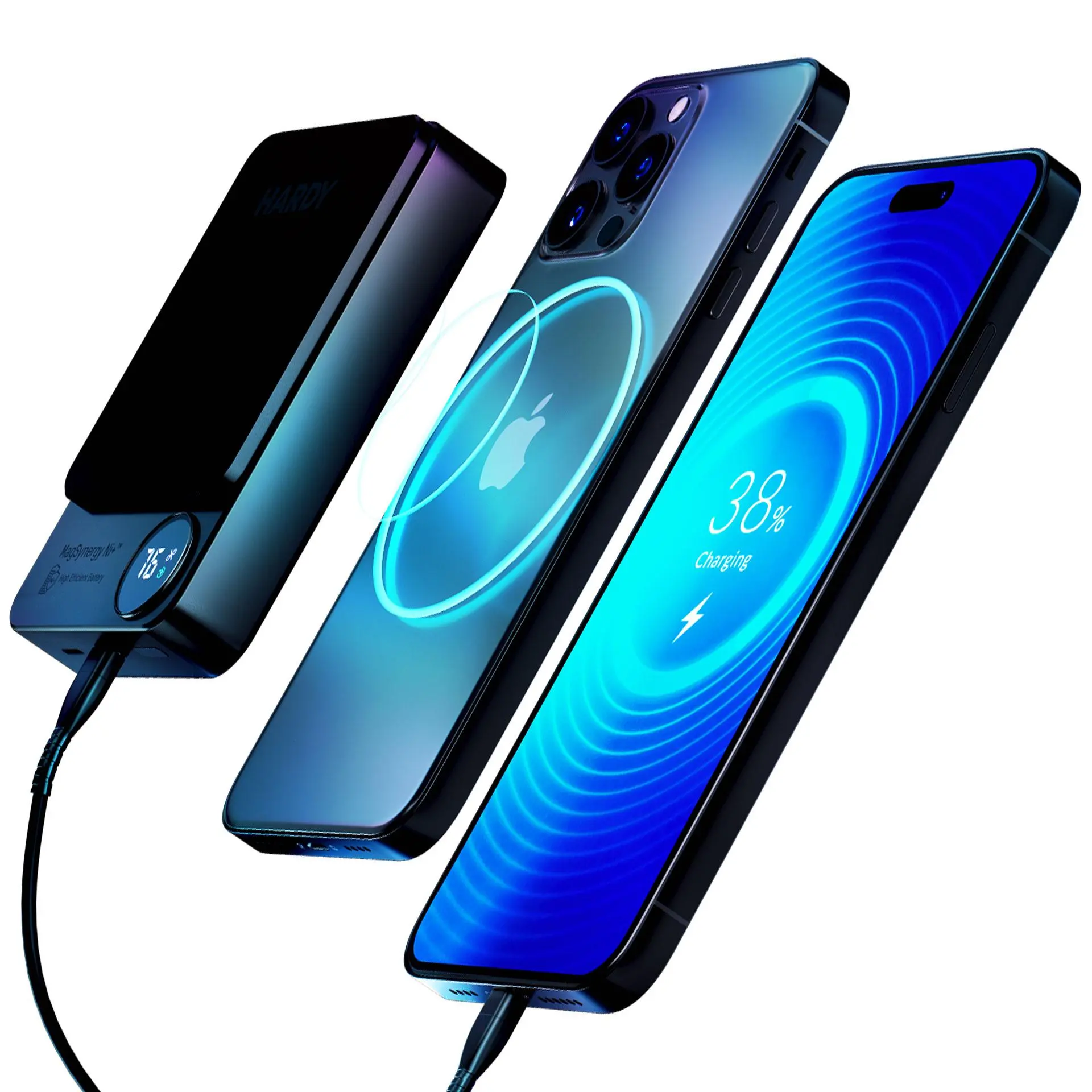 Powerbank 3mk Hardy MagSynergy Ni+ z MagSafe 10000mAh 15W Czarny