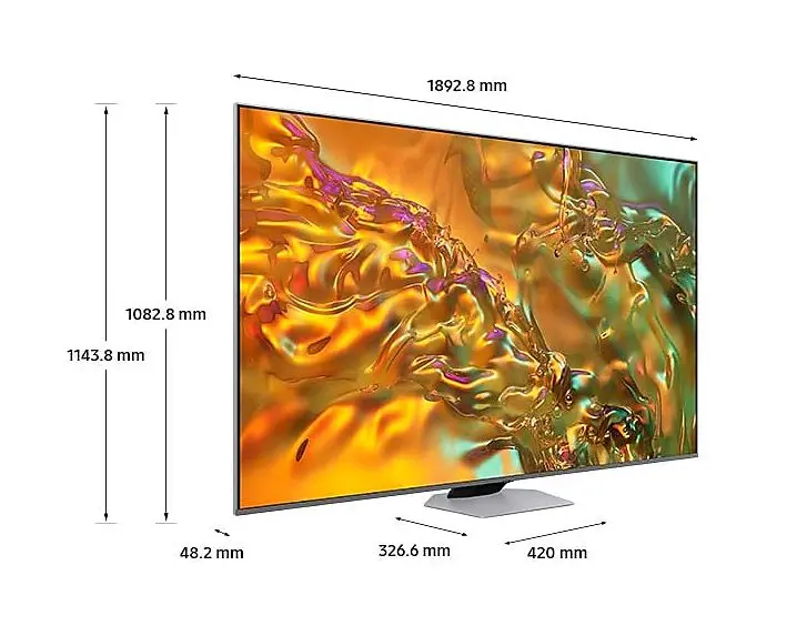 Telewizor Samsung QE85Q80DAT 85" QLED 4K 120Hz Tizen Dolby Atmos HDMI 2.1 DVB-T2