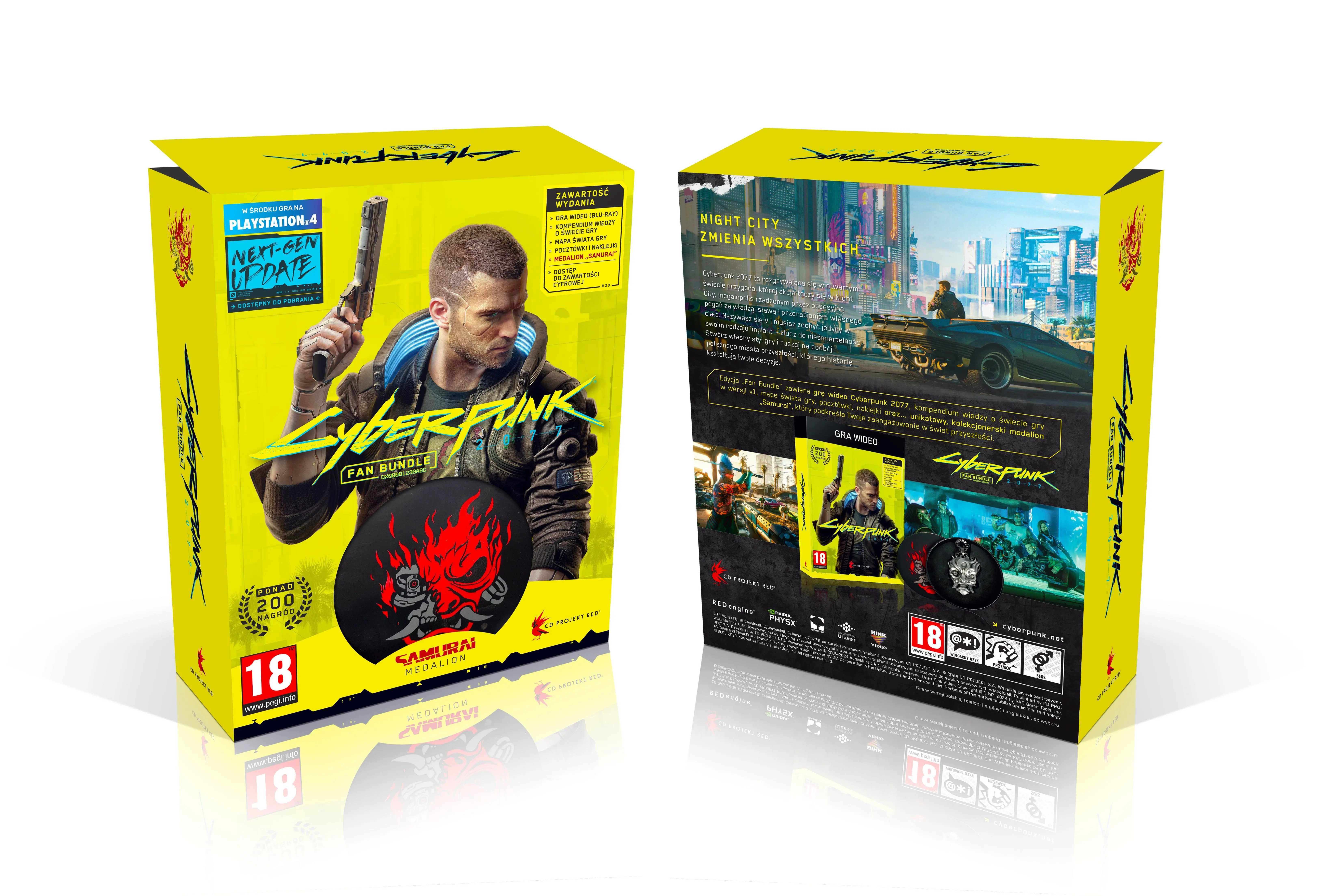 Cyberpunk 2077 Fan Bundle Gra na PS4 (Kompatybilna z PS5)