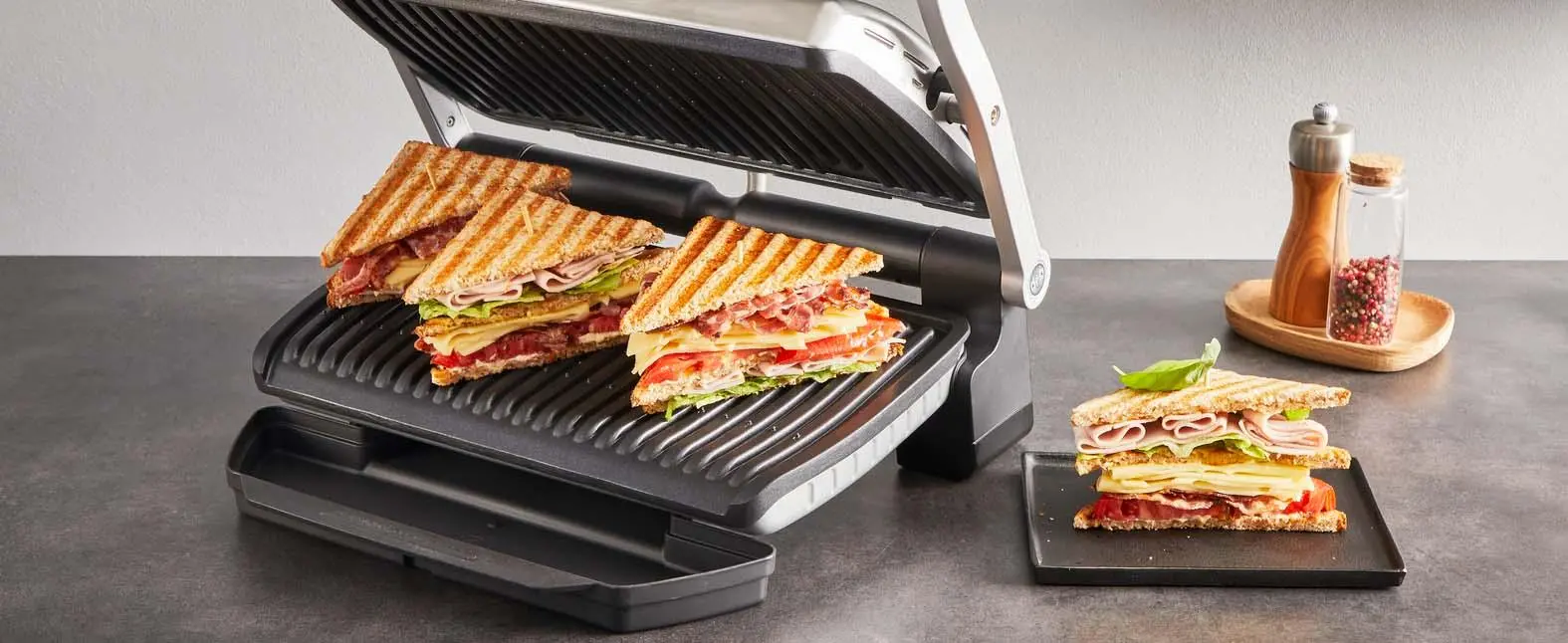 Grill elektryczny Tefal OptiGrill+ XL GC728D10 Programy automatyczne