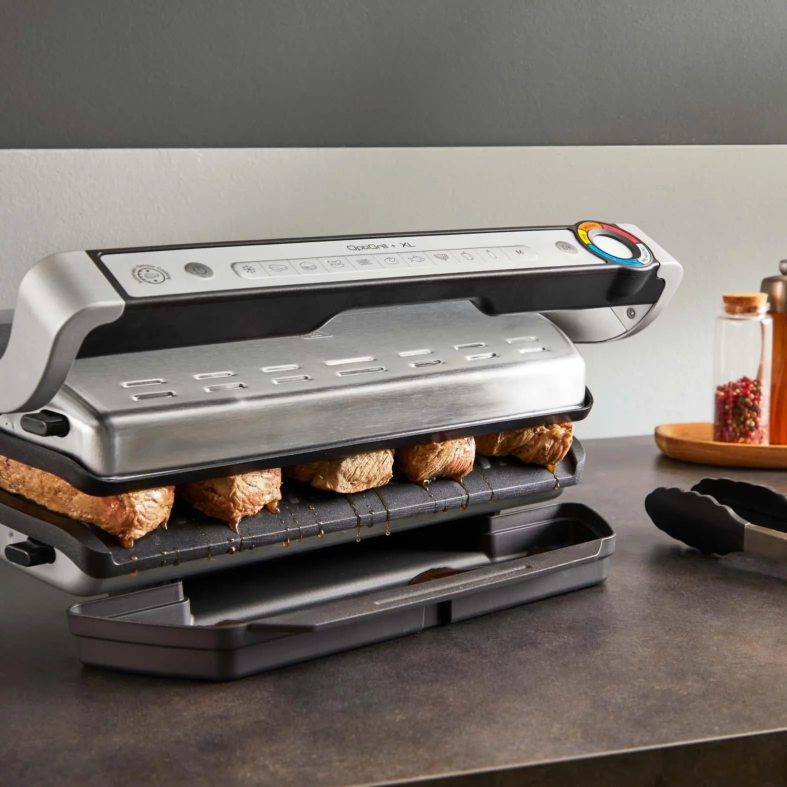 Grill elektryczny Tefal OptiGrill+ XL GC728D10 Programy automatyczne