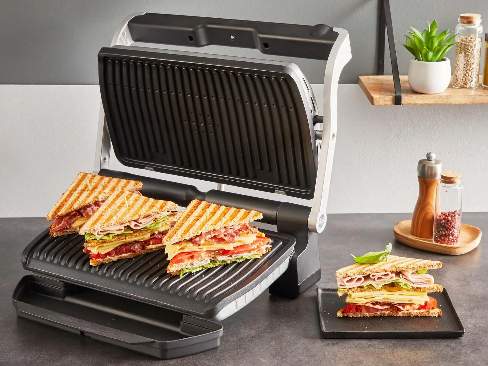 Grill elektryczny Tefal OptiGrill+ XL GC728D10 Programy automatyczne