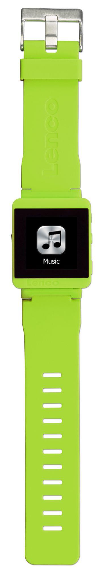 Odtwarzacz MP3 Lenco MP3 Sportwatch-100 (limonkowy)