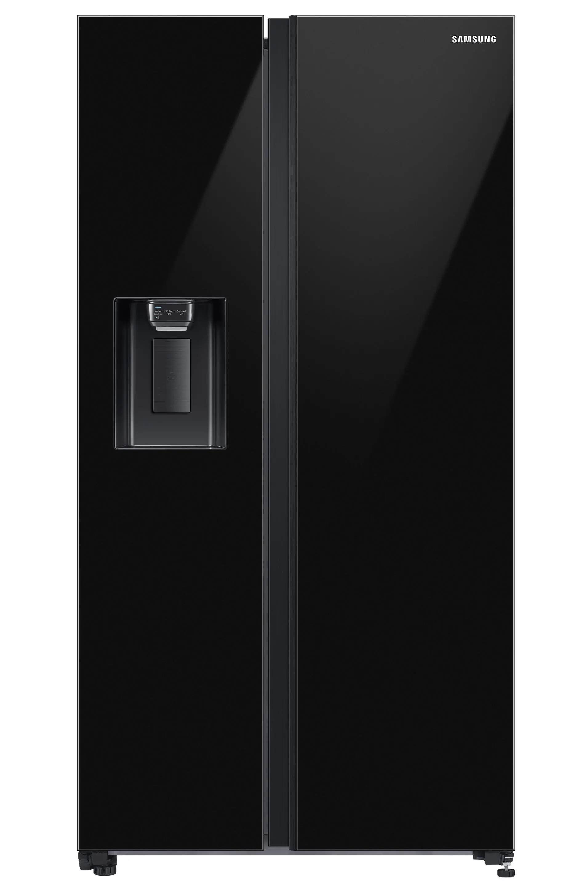 Lodówka Samsung RS65DG54M32C Pełny No Frost 178cm Dystrybutor wody Kostkarka automatyczna Zdalne sterowanie Czarne szkło
