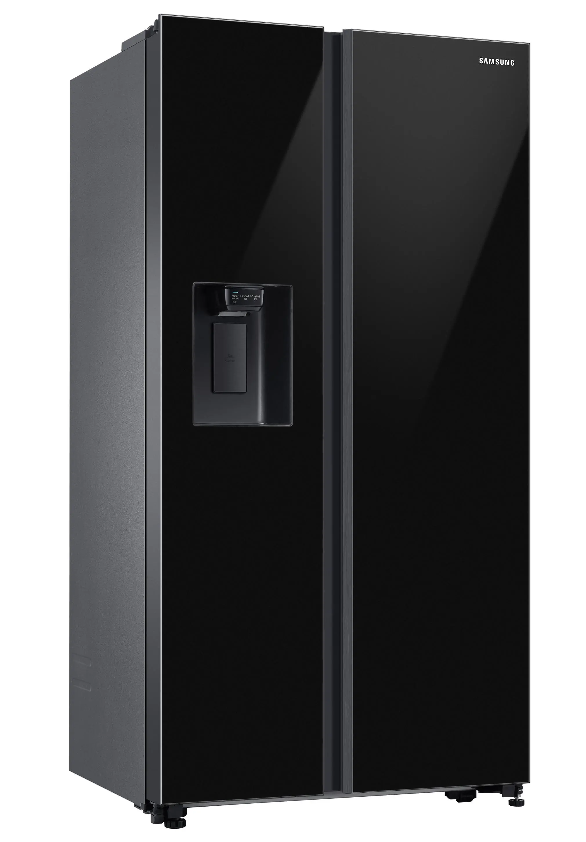 Lodówka Samsung RS65DG54M32C Pełny No Frost 178cm Dystrybutor wody Kostkarka automatyczna Zdalne sterowanie Czarne szkło