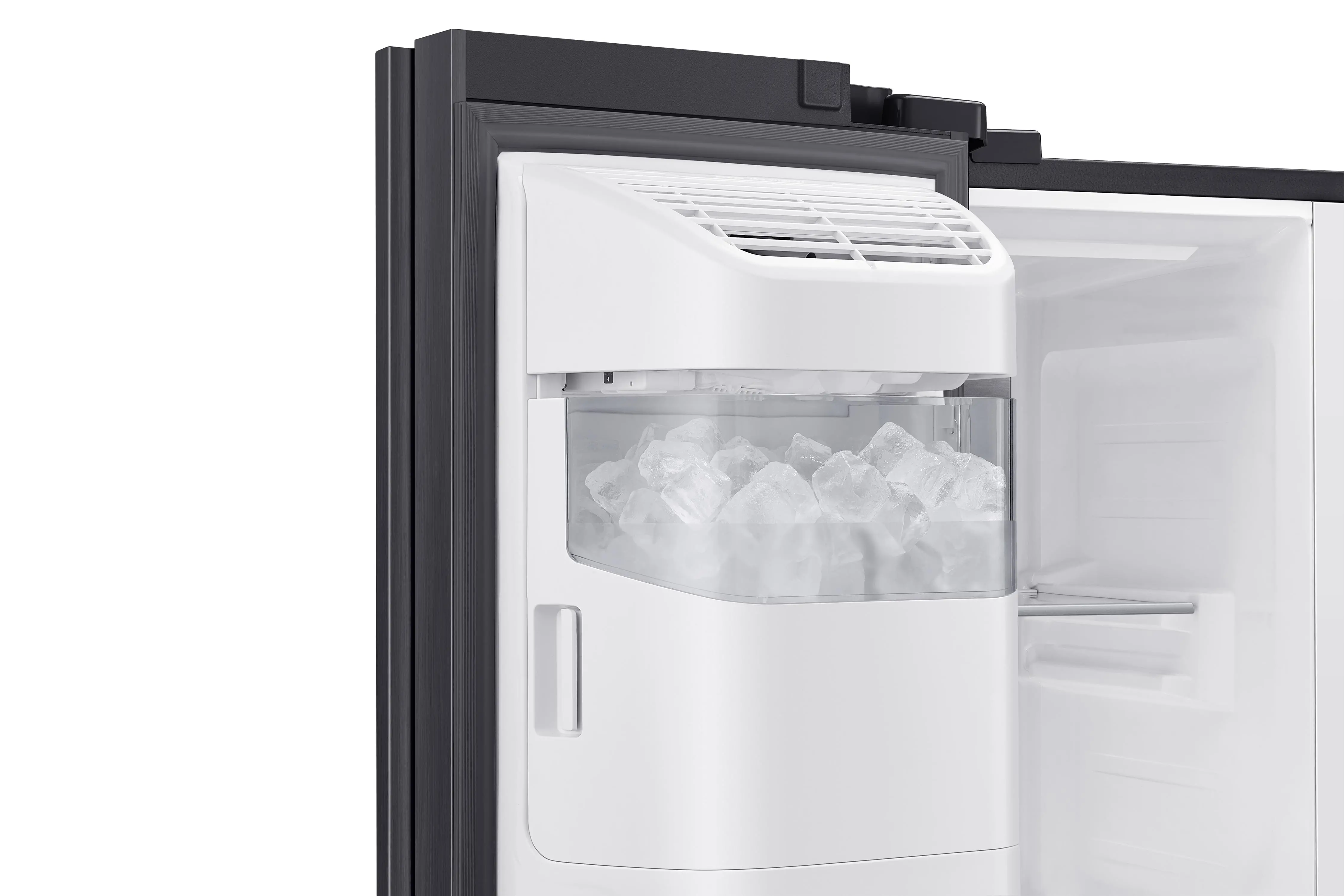 Lodówka Samsung RS65DG54M32C Pełny No Frost 178cm Dystrybutor wody Kostkarka automatyczna Zdalne sterowanie Czarne szkło