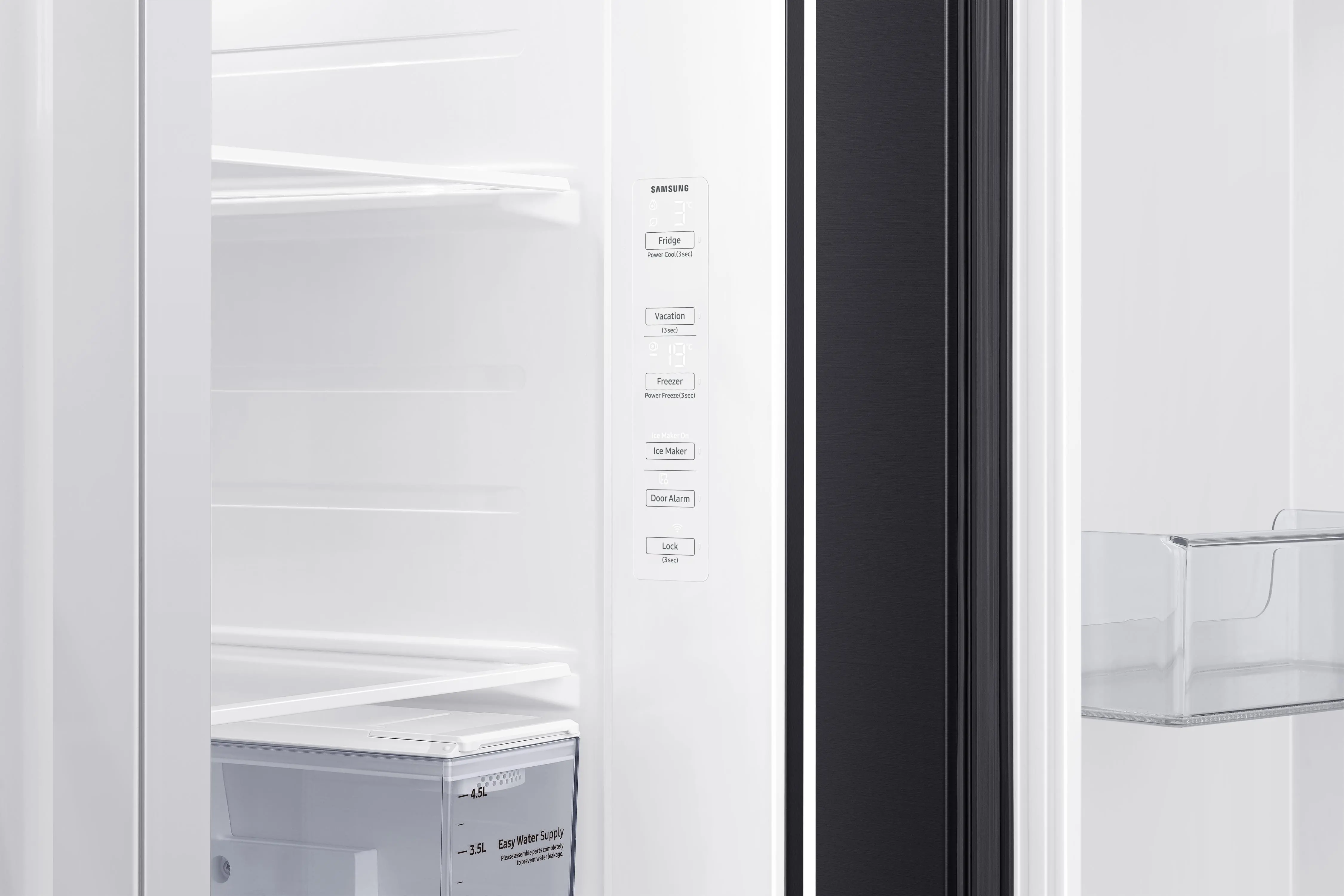 Lodówka Samsung RS64DG5303B1 Pełny No Frost 178cm Dystrybutor wody Kostkarka automatyczna Zdalne sterowanie Grafitowy