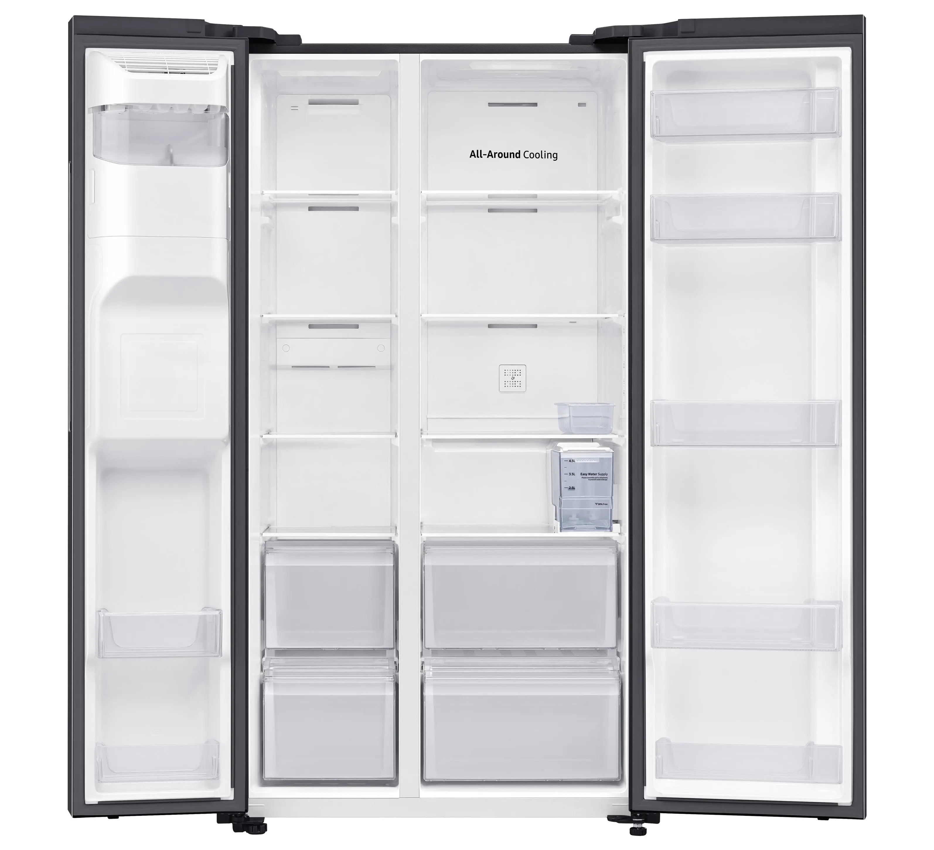 Lodówka Samsung RS64DG5303B1 Pełny No Frost 178cm Dystrybutor wody Kostkarka automatyczna Zdalne sterowanie Grafitowy