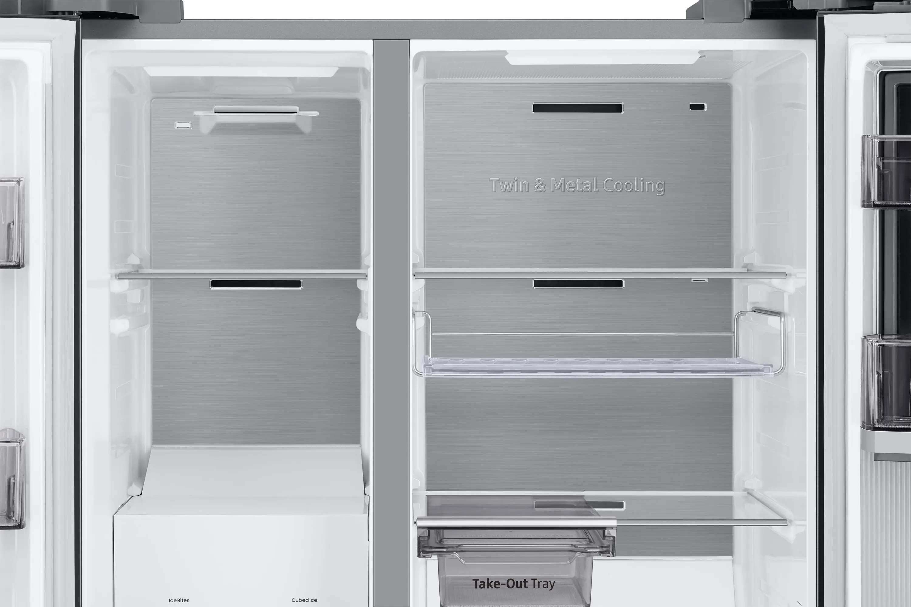 Lodówka Samsung SBS RH69DG895EB1 Pełny No Frost 178cm Dystrybutor wody Kostkarka automatyczna Zdalne sterowanie Grafitowy