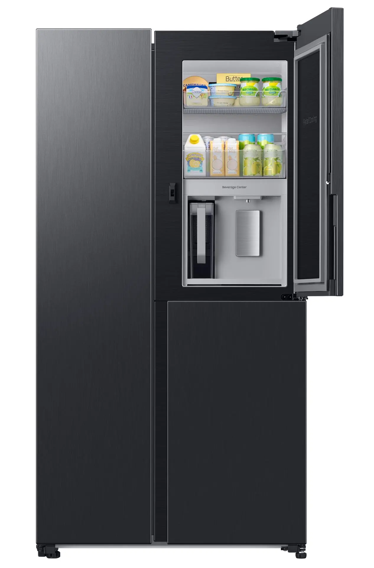 Lodówka Samsung SBS RH69DG895EB1 Pełny No Frost 178cm Dystrybutor wody Kostkarka automatyczna Zdalne sterowanie Grafitowy