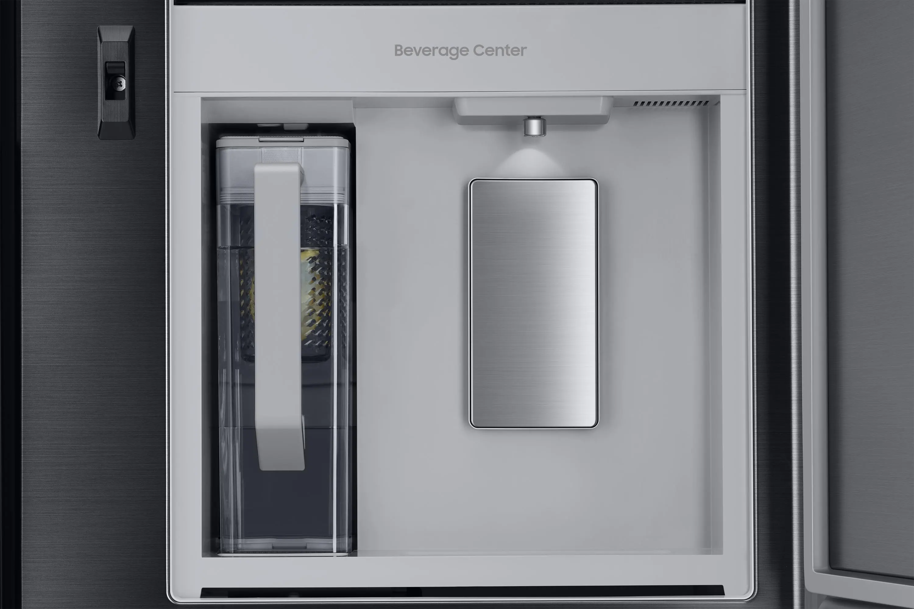Lodówka Samsung SBS RH69DG895EB1 Pełny No Frost 178cm Dystrybutor wody Kostkarka automatyczna Zdalne sterowanie Grafitowy