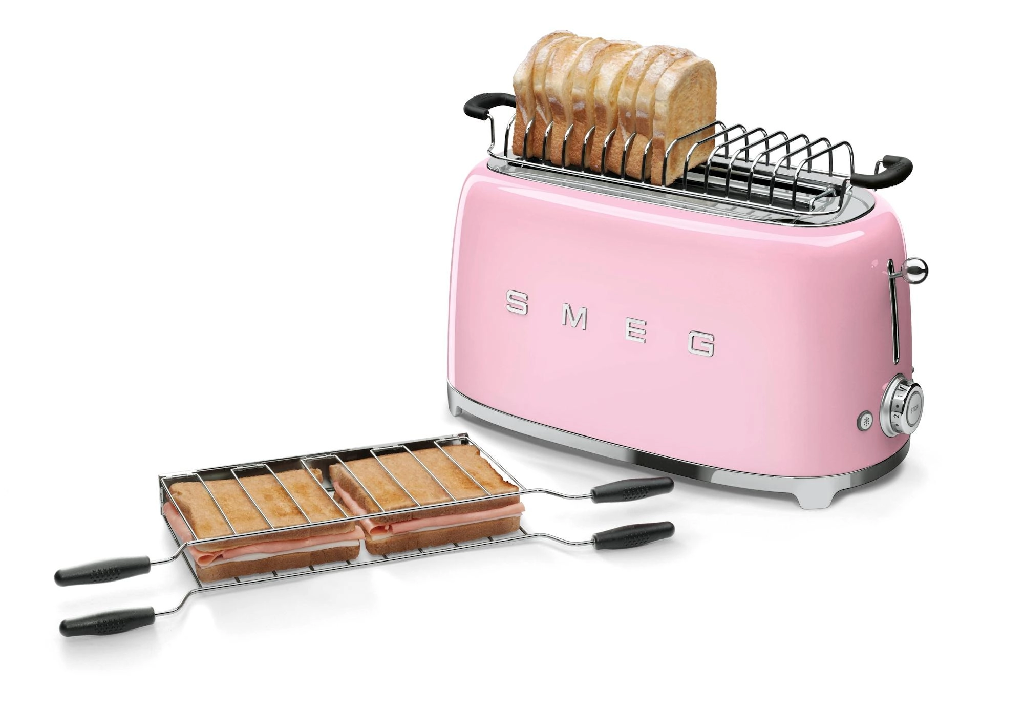 Toster Smeg TSF02PKEU Rozmrażanie 1500W