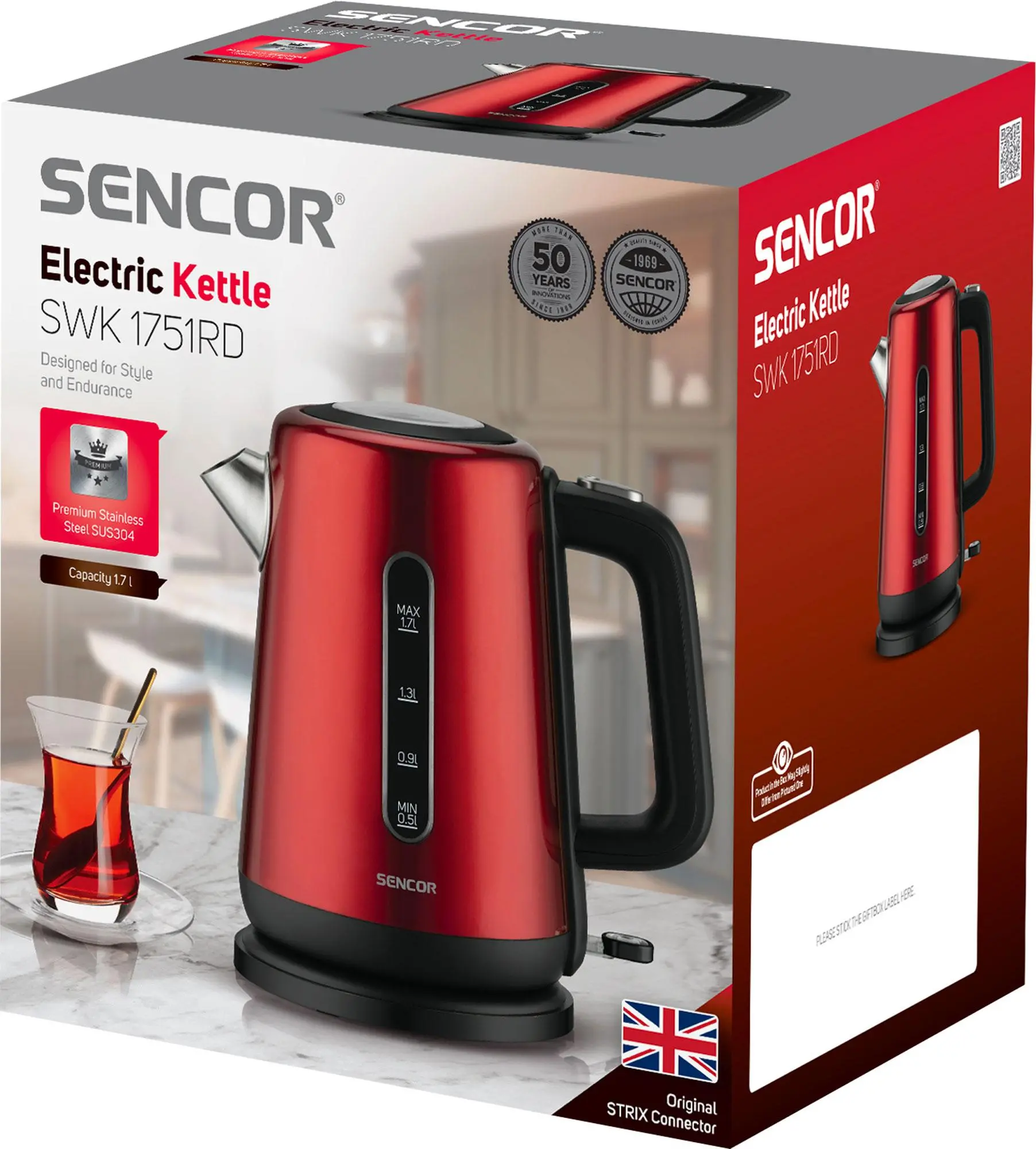Czajnik Sencor SWK 1751RD 1,7l 2200W
