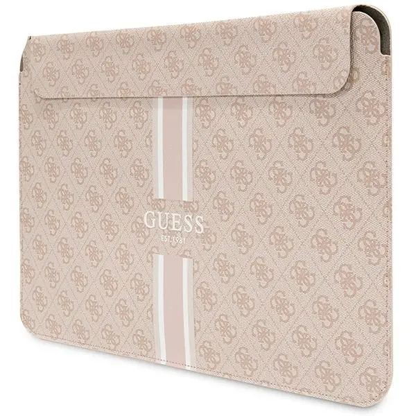 Etui na laptop Guess 4G Printed Stripes GUCS14P4RPSP 14" Różowy
