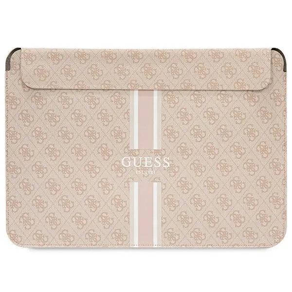 Etui na laptop Guess 4G Printed Stripes GUCS14P4RPSP 14" Różowy