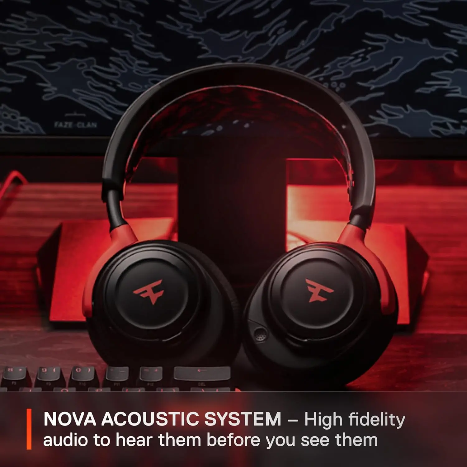 Słuchawki bezprzewodowe z mikrofonem SteelSeries Arctis Nova 7 Wireles FaZe Clan Limited Edition Nauszne