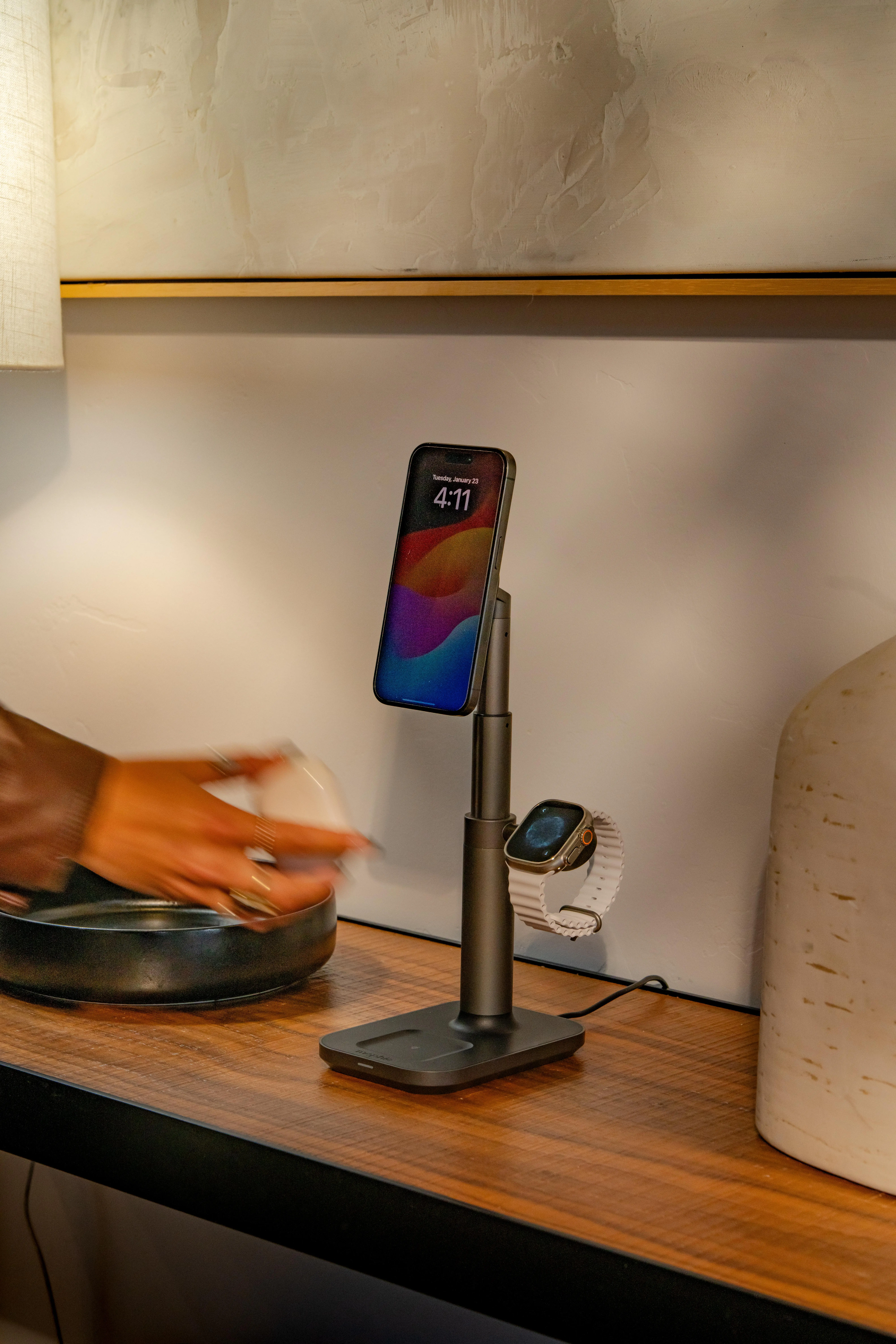 Ładowarka indukcyjna Mophie Extendable Stand MagSafe 3w1 Czarny